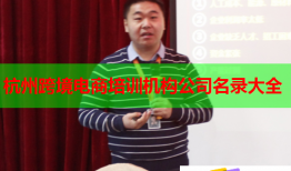 杭州跨境電商培訓(xùn)機(jī)構(gòu)公司名錄大全