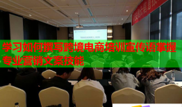 學(xué)習(xí)如何撰寫跨境電商培訓(xùn)宣傳語掌握專業(yè)營銷文案技能