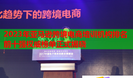 2023年亞馬遜跨境電商培訓(xùn)機(jī)構(gòu)排名前十強(qiáng)權(quán)威榜單正式揭曉