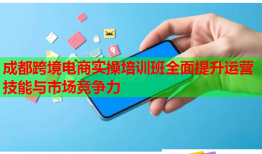 成都跨境電商實操培訓班全面提升運營技能與市場競爭力