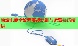 跨境電商全流程實戰(zhàn)培訓(xùn)與運(yùn)營技巧精講