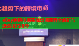 eBay跨境電商實(shí)戰(zhàn)培訓(xùn)課程全解析與運(yùn)營(yíng)技巧指導(dǎo)